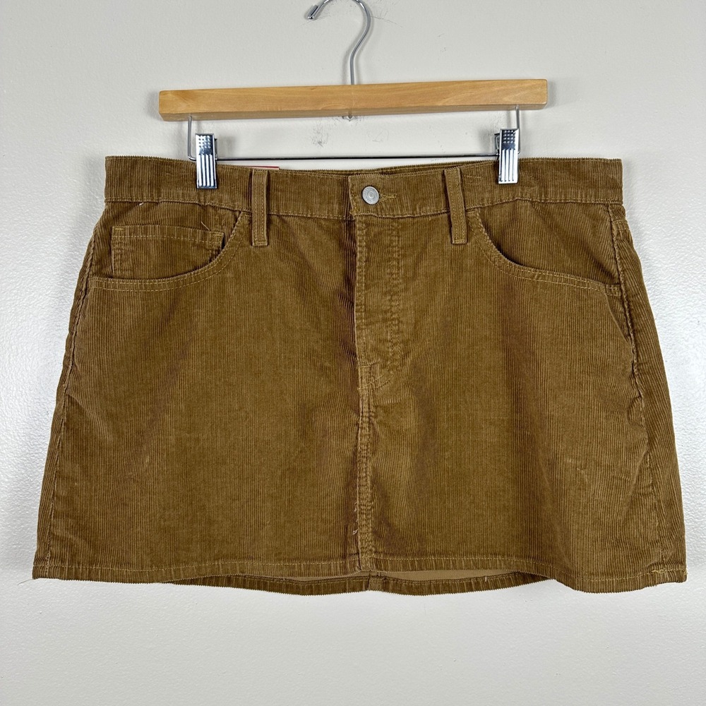 Levi's Brown Corduroy Mini Skirt